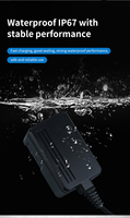 Chargeur d'équipement extérieur universel IP67 étanche, écologique, en PC ignifuge avec entrée 100-240V, modèle de chargeur étanche