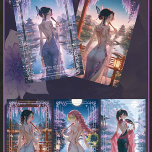 <span class=keywords><strong>Carte</strong></span> Collezionabili Anime Doujin Waifu Ruika Demoned Slayer, <span class=keywords><strong>Carte</strong></span> Grandi A5, Edizione Cento Scene Storie Fantasy, Castello Infinito - Product Image 1