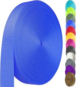 Webbing Poliester 100% Warna-warni Berkualitas Tinggi untuk Tali Tas, Sabuk Pengaman, dan Kalung Anjing - Product Image 1