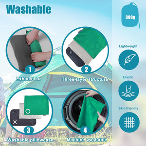 Almohada de Camping Ultraligera y Compresible, Portátil para Excursionismo, Viajes al Aire Libre, Almohadas Inflables para Dormir - Product Image 4