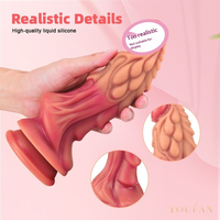 Vente en gros de dildo réaliste en silicone liquide, jouet sexuel pour femmes, en forme de Qilin, 100% étanche, 400g