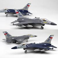 Moulé sous pression 1:64 alliage chasseur F16 modèle son et lumière Pullback Aviation avion militaire jouet modèle affichage métal modèle militaire