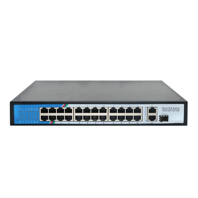 24-Port Poe Network Switch with 3 1000M UP-Link Ports Built-in Power Supply for IP Camera CCTV System Enterprise Switches