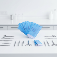 Sacs de stérilisation pour autoclave certifiés ISO Medcolor MC-SP pour instruments dentaires, triple bande de scellage, auto-scellants, hydrocolloïdes
