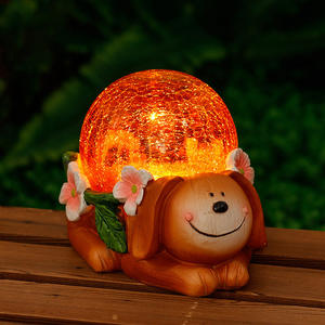 Statues de jardin solaires à LED, décorations paysagères extérieures, résine, IP55, étanches, lumières de chemin - Product Image 5