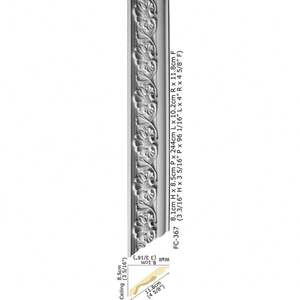 गर्म Polyurethane नक्काशीदार कोने सजावटी पु फोम सादे क्राउन कंगनी 5 <span class=keywords><strong>1</strong></span> <span class=keywords><strong>4</strong></span> क्राउन मोल्डिंग - Product Image 3