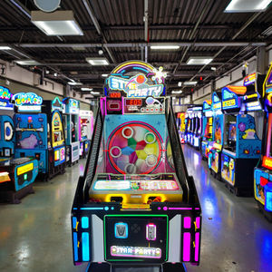 Consola de juegos City que funciona con monedas con pantalla grande HD Juegos de tiro con <span class=keywords><strong>pistola</strong></span> láser y lanzamiento de baloncesto en inglés - Product Image 1