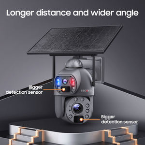 SECTEC Cámara Solar 4K <span class=keywords><strong>HD</strong></span> 8MP con Batería de 20000 mAh y 10W, Lente Dual, Zoom 30X, PTZ, PIR para Humanos, Red 4G con Tarjeta Sim y Visión Nocturna - Product Image 3
