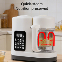 Babyvoedselmaker Stoomkoker Blender Combo Stoommandje Puree 300W Elektrisch Touch Panel Automatische Timer Voedselveilige Materialen OEM Prijs