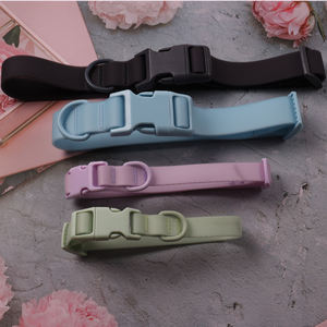 Suministros para mascotas, correa para perro, collar de perro de Pvc impermeable a la moda con hebilla de plástico de resolución rápida para perros pequeños y medianos - Product Image 5