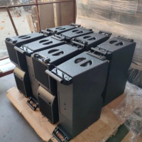 Enceinte professionnelle à matrice linéaire K208, double 8 pouces, passive, 2 voies, spéciale pour les spectacles sur scène en extérieur