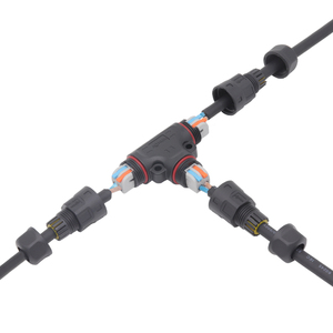 Quick Locking 2Ways <b>Wire</b> Connector M20 Assembly Tee 25A AC Connector IP67 <b>Led</b> <b>Light</b> Waterproof Cable Connector - Product Image 5