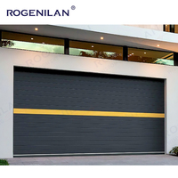 Rogenilan Portes de garage électriques à enroulement rapide en aluminium personnalisées Volets roulants extérieurs à glissement rapide pour la maison