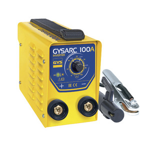 Máquina de soldar inversora GYS GYSARC 100A 220V MMA con juego de abrazaderas y cables - Product Image 1