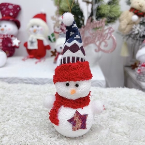 Venta al por mayor de adornos de Navidad Mini muñeco de nieve figuritas y muñeco de nieve gordito establece adornos de espuma para el cuerpo - Product Image 5