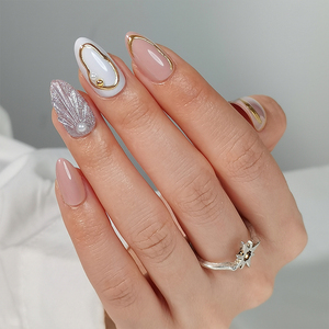 Uñas Postizas Francesas con Diseño de Flor de Primavera en 3D, Suministros al por Mayor de Uñas de Gel Suave, MSDS CPNP, Uñas Postizas de Verano - Product Image 6