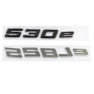 Высокое качество и прочный 3 мазками 530e 530Le 528Le 535Le значок логотип наклейка подходит для нового BMW багажник автомобиля стикер аксессуары