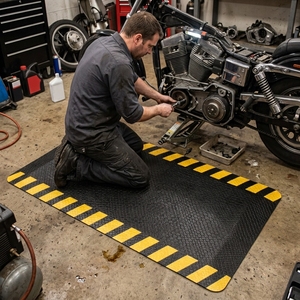 Tapis anti-fatigue industriel, tapis de sol ergonomique pour le travail en position debout - Soutien de sécurité pour les douleurs aux jambes et au dos - Product Image 1