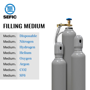 Bouteilles d'<span class=keywords><strong>argon</strong></span> de vente directe d'usine <span class=keywords><strong>20L</strong></span> réservoir de gaz d'<span class=keywords><strong>argon</strong></span> cylindre de gaz sans couture - Product Image 2