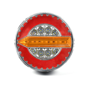 Luces traseras LED redondas para remolque, luces LED para freno de parada, señal de giro, lámpara de marcha atrás, luz trasera, OEM, remolque, camión, COB, <span class=keywords><strong>PC</strong></span> + carcasa de aluminio - Product Image 1