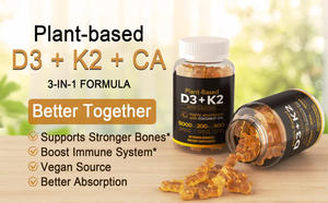 Частная Марка, поливитаминные мармеладки, кальций <span class=keywords><strong>D3</strong></span> <span class=keywords><strong>K2</strong></span>, наполненные мармеладом, цитрат кальция, витамин С, цинковая добавка для здоровья костей - Product Image 5