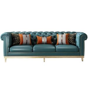 Furnistyle lüks İtalyan deri kanepe seti yüksek kalite <span class=keywords><strong>3</strong></span> <span class=keywords><strong>2</strong></span> 1 koltuklu Modern nubuk kesit uzatılabilir kare oturma odası için - Product Image 6