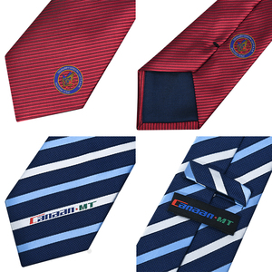 Ties Men Neckties Men Tie Silk Ties Men Custom Luxury Embroidered Logo Necktie With Gift Box Package