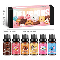 Ensemble d'huiles essentielles pures à 100 % de 10 ml pour l'exportation, Glycérine, Barbe à papa, Chocolat, Citron frais, Floral, Distillées à la vapeur, Longue durée