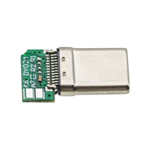 Type-C 24Pin USB Connecteur Side Solder Angle Droit Prise Mâle <span class=keywords><strong>90</strong></span> Degrés pour DIY Remplacer 4 Core 5 Core Socket pour la Charge des Données - Product Image 6