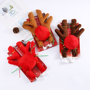 New Glitter Antlers Décoration de <span class=keywords><strong>voiture</strong></span> créative <span class=keywords><strong>Arbre</strong></span> de Noël de <span class=keywords><strong>canne</strong></span> à sucre rouge et blanc - Product Image 2