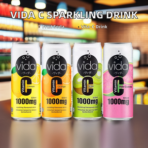 เครื่องดื่มให้พลังงานฮาลาล วีด้า ของมาเลเซีย น้ำอัดลมวิตามินซี 1000 มก. รสผลไม้ น้ำโซดารสฝรั่งสีเหลืองอ่อน พร้อมดื่ม - Product Image 6