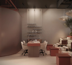 Service d'aménagement intérieur minimaliste pour salon de manucure en MDF avec fabrication de mobilier intégré - Product Image 6