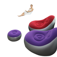 Fauteuil Gonflable Confortable et Pliable Highwin avec Repose-Pieds pour Salon et Extérieur