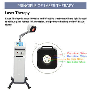 Appareil de thérapie <span class=keywords><strong>laser</strong></span> de classe 4 de 10-60W pour usage hospitalier, soulagement de la douleur sciatique, auto-prise en charge, professionnel, 808nm, cicatrisation tissulaire - Product Image 3