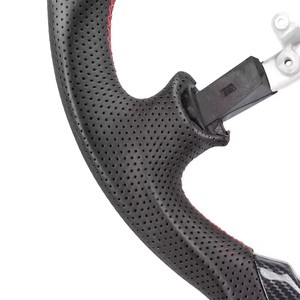 Volant en cuir perforé en Fiber de carbone Hydro-Dip pour Chevrolet <span class=keywords><strong>Corvette</strong></span> C5 1997 1998 1999 <span class=keywords><strong>2000</strong></span> 2001 2002 2003 2004 - Product Image 5