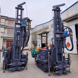 Mesin bor baja Crawler 300M kedalaman bawah tanah air Diesel mesin Rig bor batu