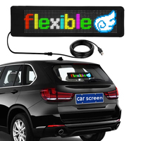 Texto personalizado RGB LED Sign Animación de desplazamiento programable para coche Hogar Festival al aire libre Fiesta Bar APP controlado Flexible