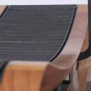 新型健身室内健身房跑步机木质弧形设计手动机械驱动液晶显示屏无线心率测试 - Product Image 2