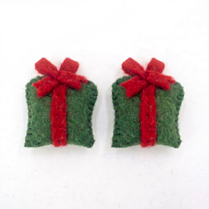 Wholesale Wool Felt Stitched <b>Christmas</b> <b>Present</b> <b>Box</b> Ornament Handmade Tree Hanging Decor Gift Set - Product Image 4