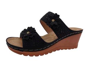 Belle conception bas OEM personnalisé épais plate-forme talons tongs semelle antidérapante diapositives dame diapositives pantoufles - Product Image 2