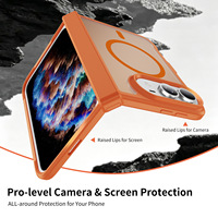 Étui magnétique transparent mat pour iPhone Duo, protection renforcée avec cadre en TPU PC, coque OEM en gros pour iPhone Fold