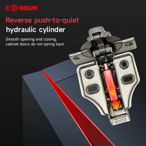 Петли Consun Hardware 2D/3D с автоматическим самозакрыванием и регулировкой для кухонных шкафов, гидравлические, из нержавеющей стали, с плавным закрыванием, для мебели - Product Image 4