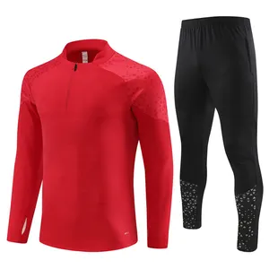 Ensemble de maillots de football d'échauffement de haute qualité survêtement uniforme de football survêtement d'entraînement de football en polyester