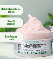 Shampooing exfoliant doux au sel de mer pour le soin des cheveux Gommage du cuir chevelu Hydratant Contrôle de l'huile Fluffy Rafraîchissant Crème nettoyante pour les cheveux