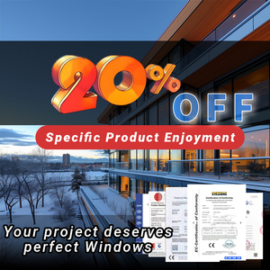 Villa interior de gama alta más vendida europea y americana con ventanas plegables de aleación de aluminio superior e inferior - Product Image 3