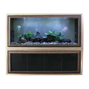 Custom Fish Tanks Chiller For Tank Corner 200 Gallon Decoration Accessories Salt Water Full Set Nano Aquarium Tank