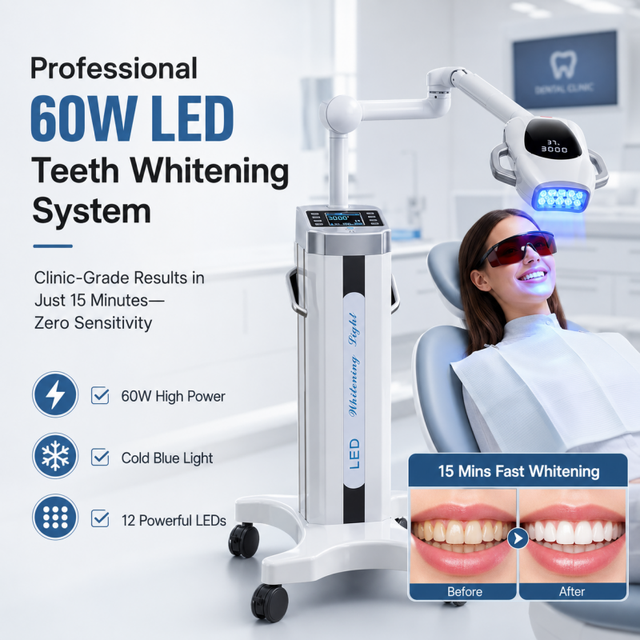 Luxsmile 60W Clinic White LED Light Teeth Whitening Lamp Tooth Bleaching Teeth Whitening Machine for Professional Use