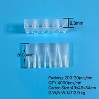 Cuvette de dilution en plastique médical personnalisable Aicor pour coagulomètre TECO américain, pacifique et allemand, support OEM