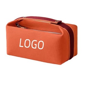 Bolsa de maquillaje portátil para mujer, estuche de cosméticos de viaje con cremallera, opciones multicolor, tamaño pequeño, diseño elegante - Product Image 3