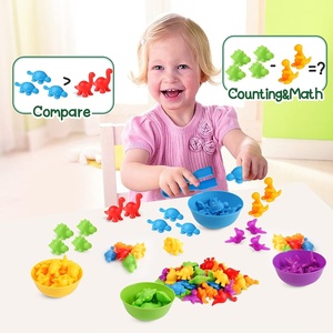 Comptage des animaux tri des couleurs jeux assortis avec bols de tri Montessori sensoriel apprentissage précoce jouets de motricité fine - Product Image 3